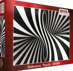 Nova - Legpuzzel - Zwart Wit-Spiraal - 1000 stukjes