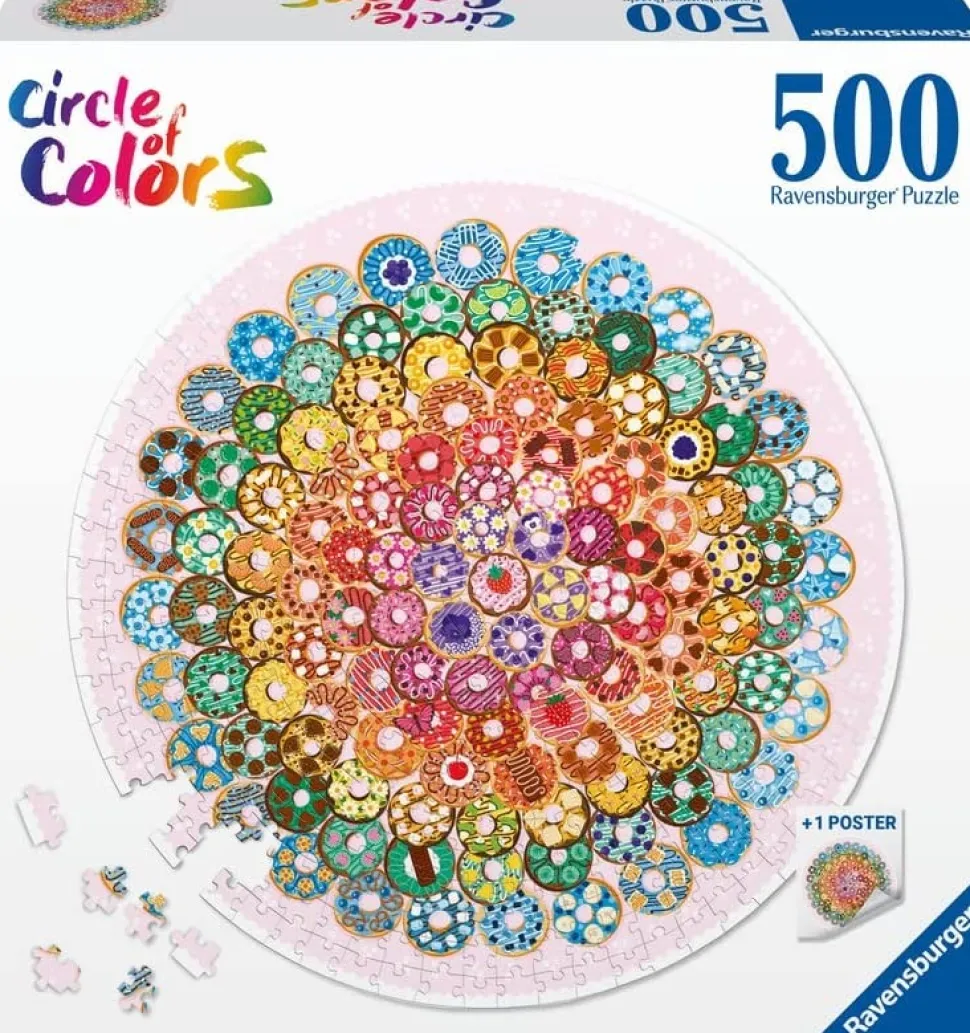 Ravensburger - Ronde Legpuzzel - Donuts - 500 stukjes