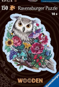 Ravensburger - Houten Contour Legpuzzel - Geheimzinnige Uil - 150 stukjes