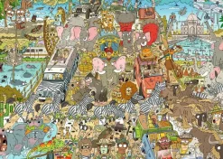 Ravensburger - Legpuzzel - Comic - Rear View Mirror Safari - 1000 stukjes