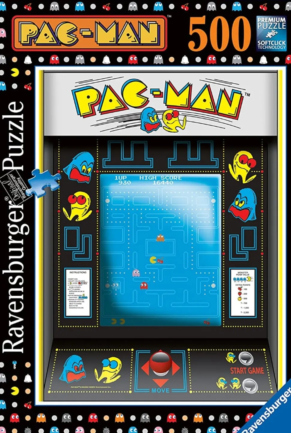 Ravensburger - Legpuzzel - Pac Man Arcade Game - 500 stukjes