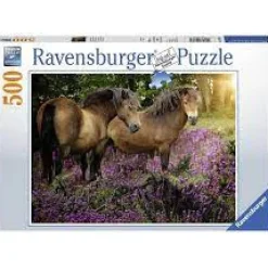 Ravensburger - Legpuzzel - Pony's tussen de Hei - 500 stukjes