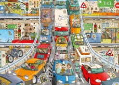 Ravensburger - Legpuzzel - Comic - Rear View Mirror Verkeerschaos - 1000 stukjes