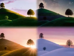 Ravensburger - Legpuzzel - Stemmingsvolle bomen en bergen - 2000 stukjes