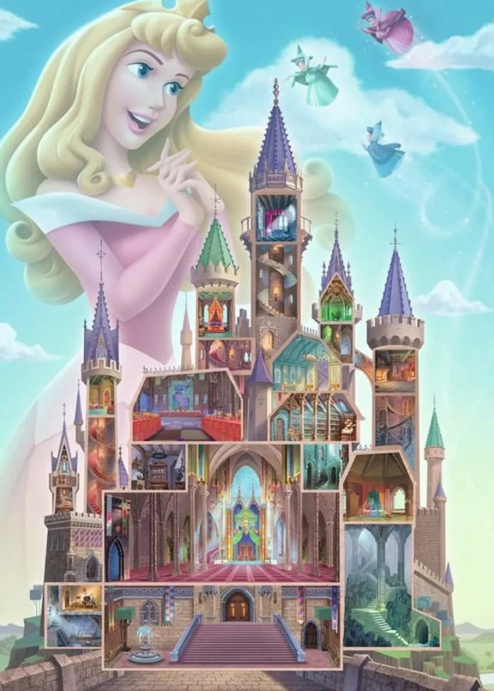 Ravensburger - Legpuzzel - Disney Castles Aurora - 1000 stukjes