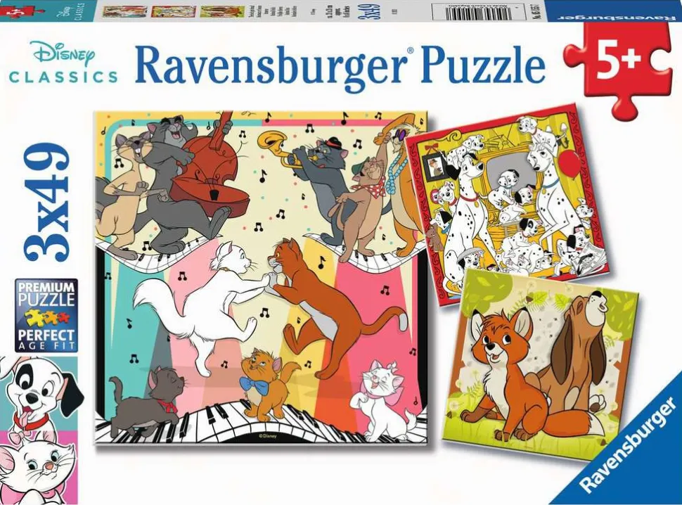 Ravensburger - Legpuzzel - Disney Multiproperty - 3x49 stukjes