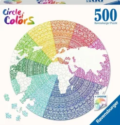 Ravensburger - Ronde Legpuzzel - Circle of Colors - Mandala - 500 stukjes