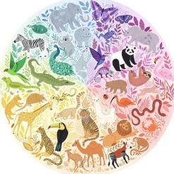 Ravensburger - Ronde Legpuzzel - Circle of Colors - Animals - 500 stukjes
