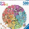 Ravensburger - Ronde Legpuzzel - Circle of Colors - Flowers - 500 stukjes
