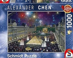 Schmidt - Legpuzzel - Vuurwerk bij het Louvre - 1000 - stukjes