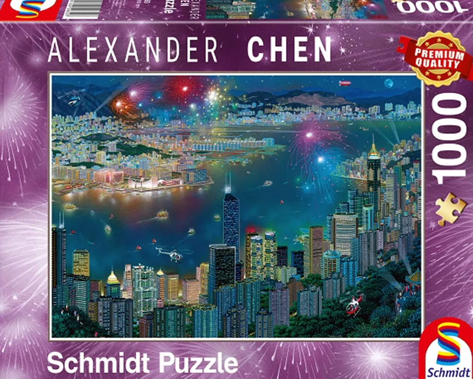 Schmidt - Legpuzzel - Vuurwerk Boven Hong Kong - 1000 - stukjes