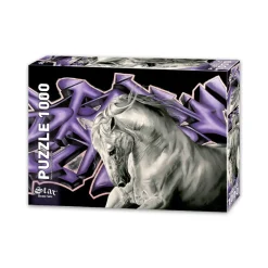 Star Game Sets - Legpuzzel - White Horse - 1000 stukjes