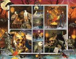 SunsOut - Legpuzzel - Halloween Stamps: Skeleton Dance - 1000 stukjes