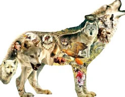 SunsOut - Legpuzzel - Native American Wolf - 750 stukjes