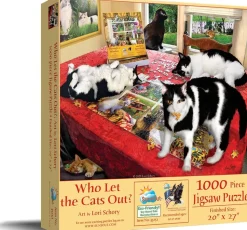 SunsOut - Legpuzzel - Who Let The Cats Out - 1000 stukjes