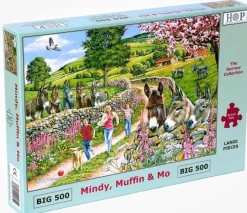 The House of Puzzles - Legpuzzel - Mindy, Muffin & Mo - 500 XL stukjes