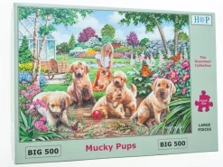 The House of Puzzles - Legpuzzel - Mucky Pups - 500 XL stukjes